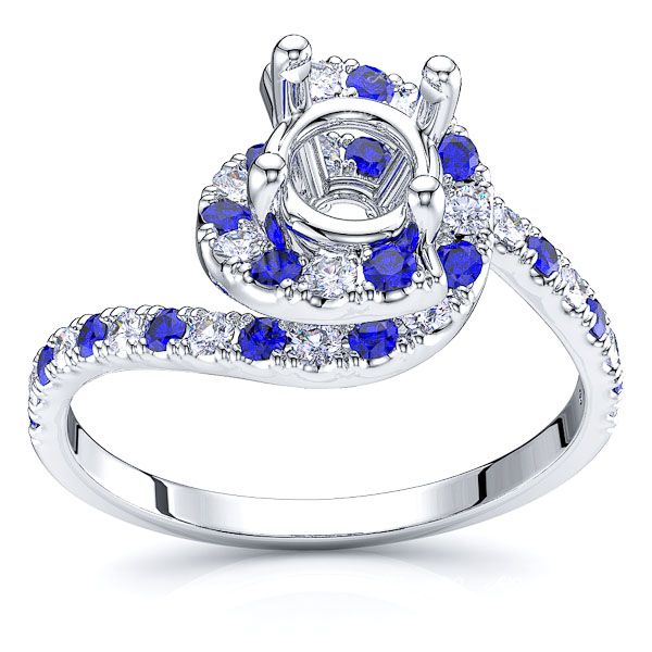 White Diamond and Blue Sapphire