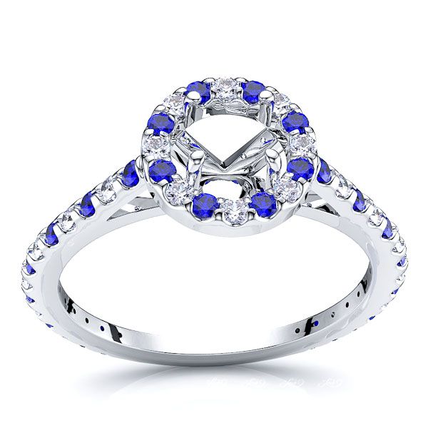 White Diamond and Blue Sapphire