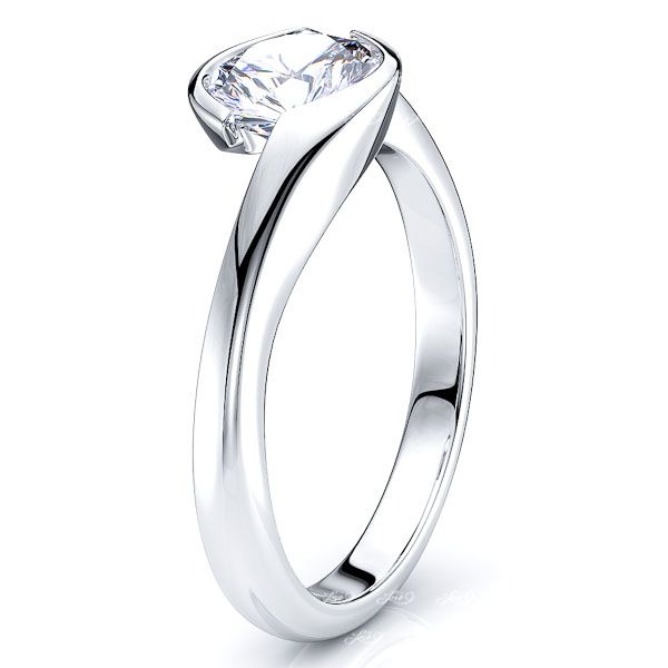 Charlotte Tension Solitaire Engagement Ring
