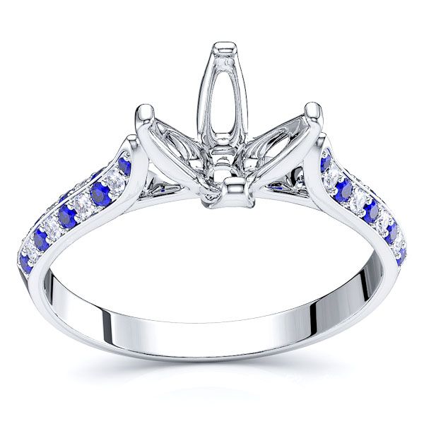 White Diamond and Blue Sapphire