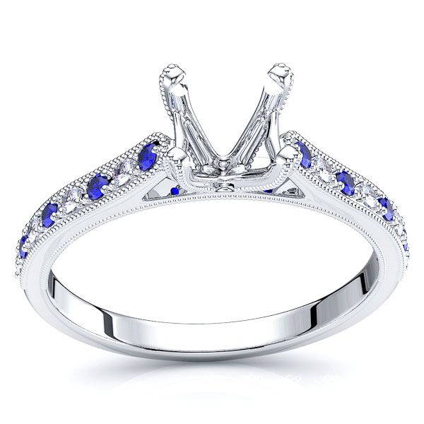 White Diamond and Blue Sapphire