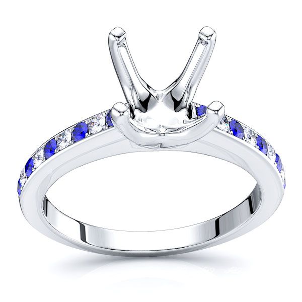 White Diamond and Blue Sapphire