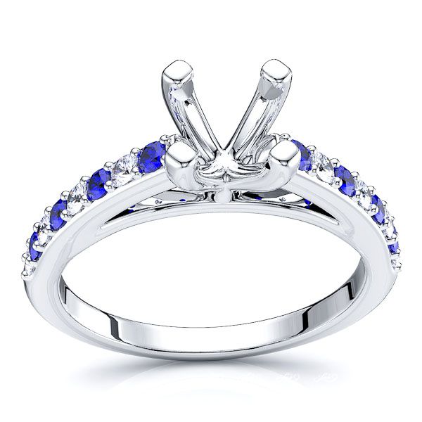 White Diamond and Blue Sapphire