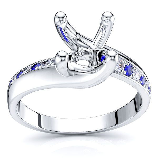 White Diamond and Blue Sapphire
