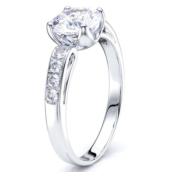 Saskatoon Pave Set Engagement Ring