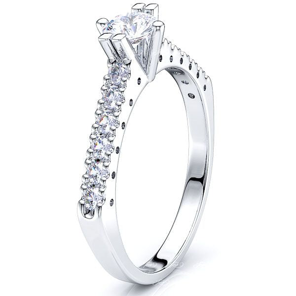 Quebec Pave Set Engagement Ring