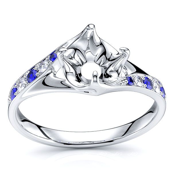 White Diamond and Blue Sapphire