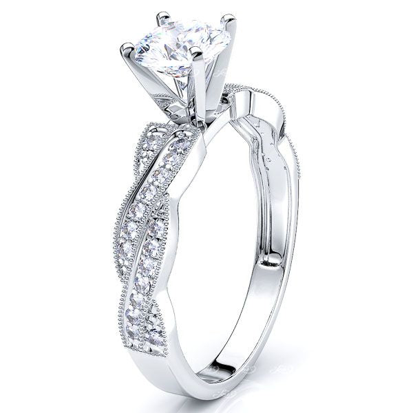 Winnipeg Pave Set Engagement Ring