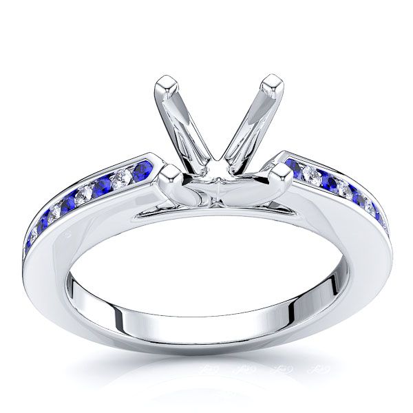 White Diamond and Blue Sapphire