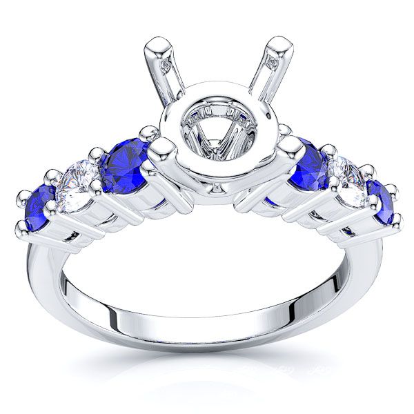 White Diamond and Blue Sapphire