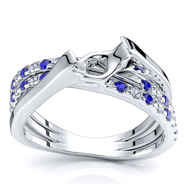 White Diamond and Blue Sapphire