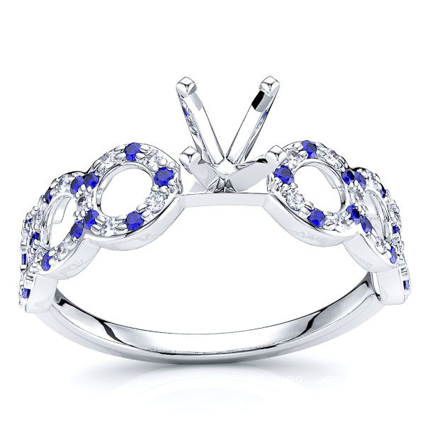White Diamond and Blue Sapphire