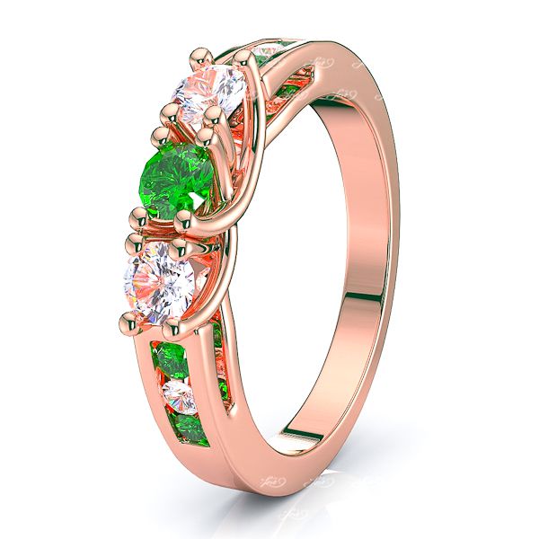 Rose Diamond and Emerald