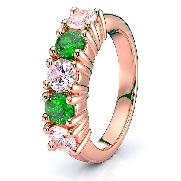 Rose Diamond and Emerald