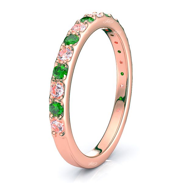 Rose Diamond and Emerald