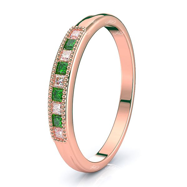 Rose Diamond and Emerald