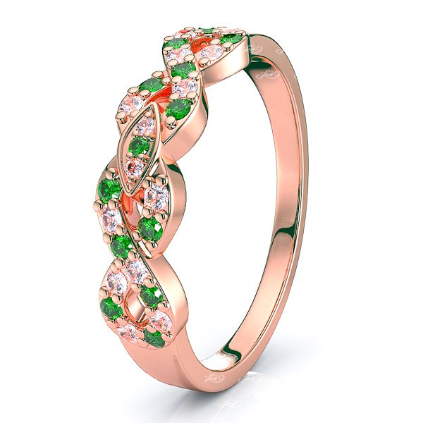 Rose Diamond and Emerald