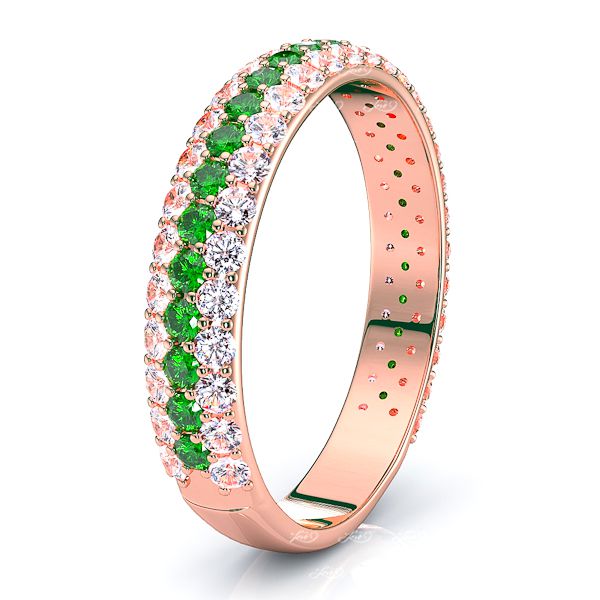 Rose Diamond and Emerald