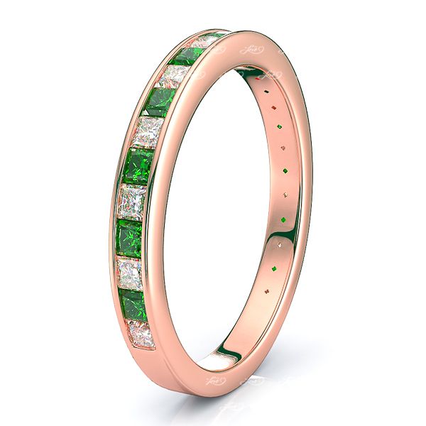 Rose Diamond and Emerald