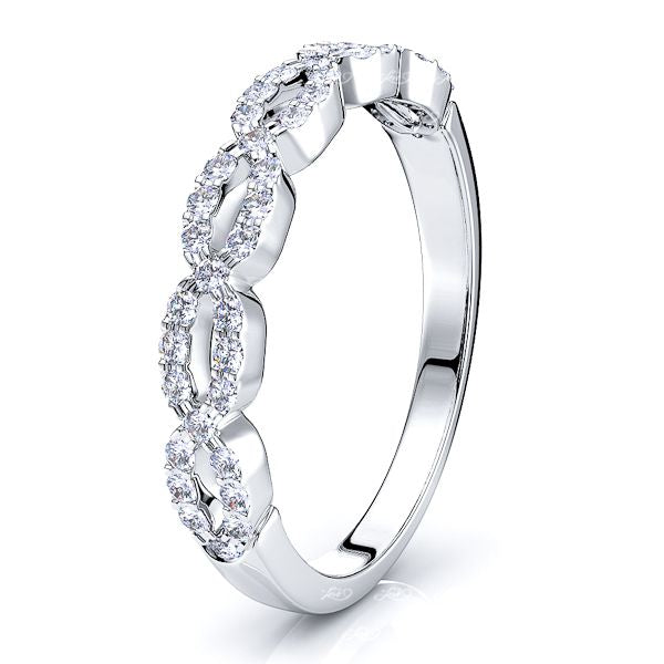 Oriane Pave Wowomen Anniversary Wedding Band