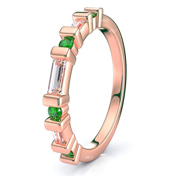 Rose Diamond and Emerald