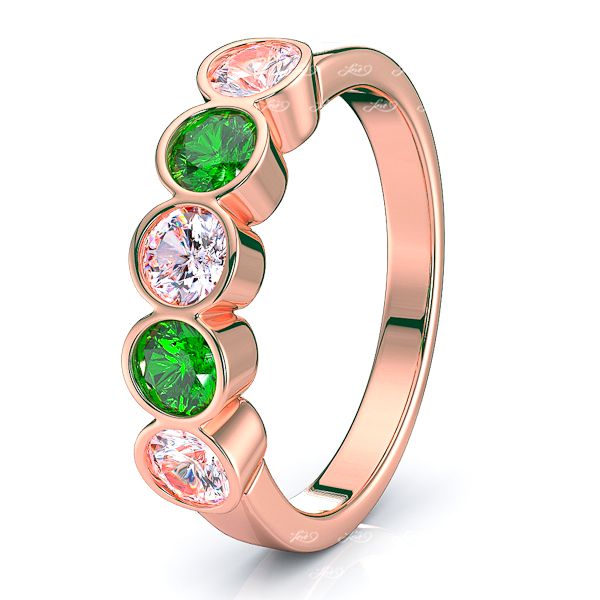 Rose Diamond and Emerald