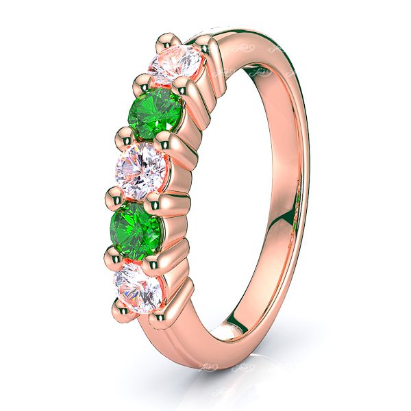 Rose Diamond and Emerald