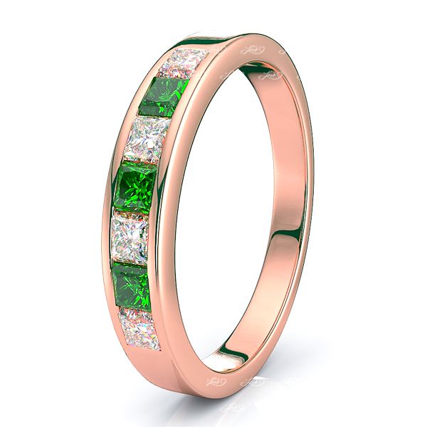 Rose Diamond and Emerald