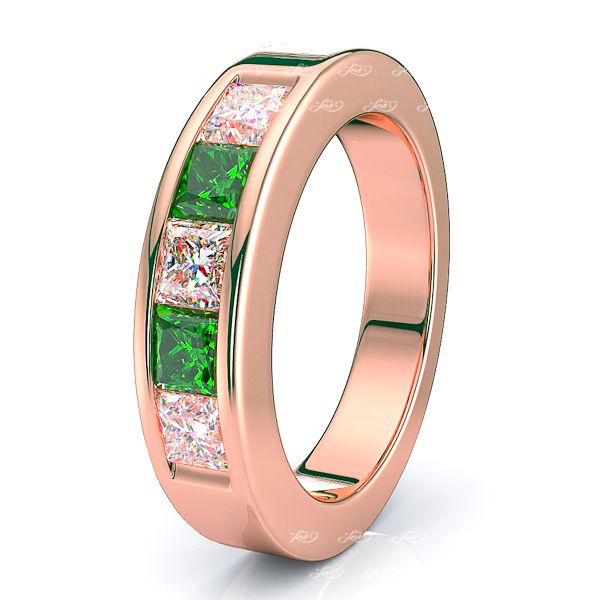 Rose Diamond and Emerald