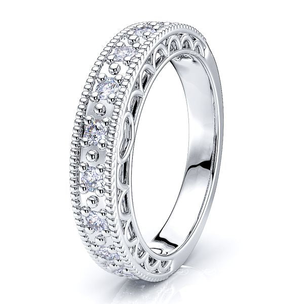 Ivette Milgrain Wowomen Anniversary Wedding Ring