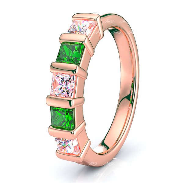 Rose Diamond and Emerald
