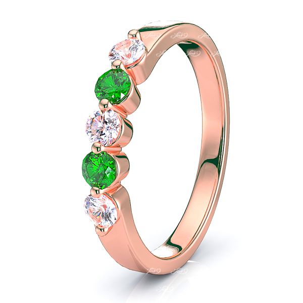 Rose Diamond and Emerald