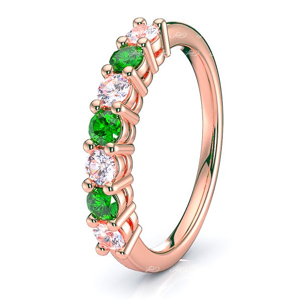 Rose Diamond and Emerald