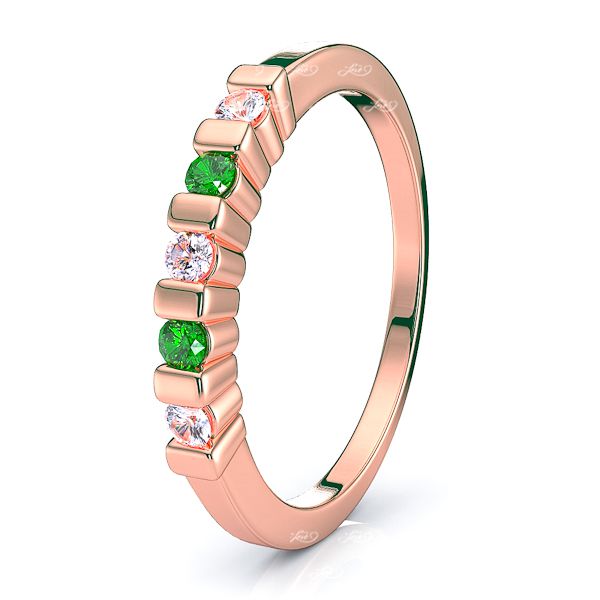 Rose Diamond and Emerald
