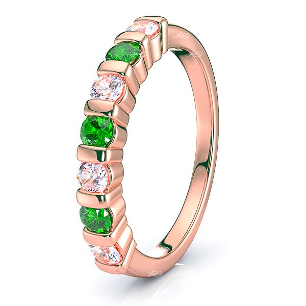 Rose Diamond and Emerald