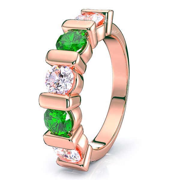 Rose Diamond and Emerald