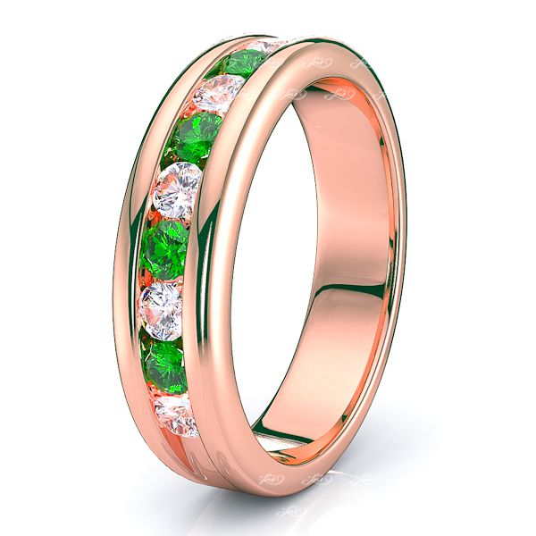 Rose Diamond and Emerald