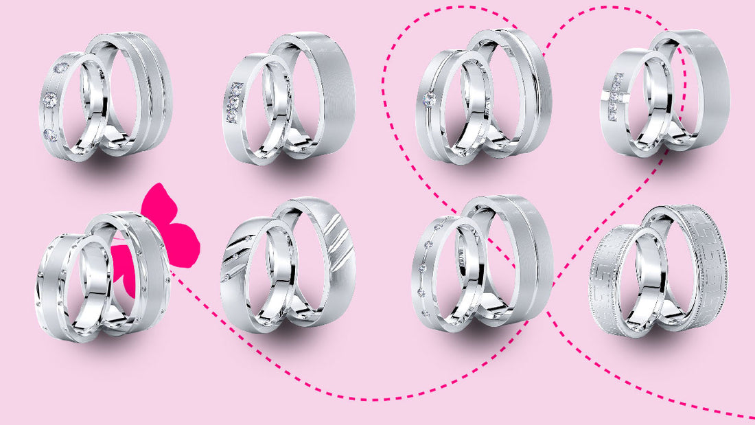 6 Unique Wedding Bands for Him and Her, Heartfelt