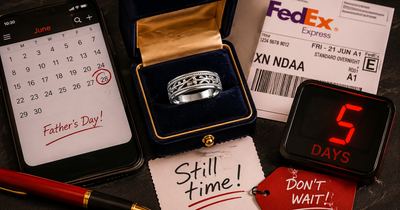 Last-minute Father's Day ring gift with fast FedEx 2-day shipping — order by June 19 deadline