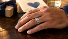 Men's diamond wedding band Father's Day gift for husband — LoveWeddingBands NYC