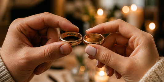 His and Hers Wedding Bands with Engraving: 15 Ideas for Couples (2026)