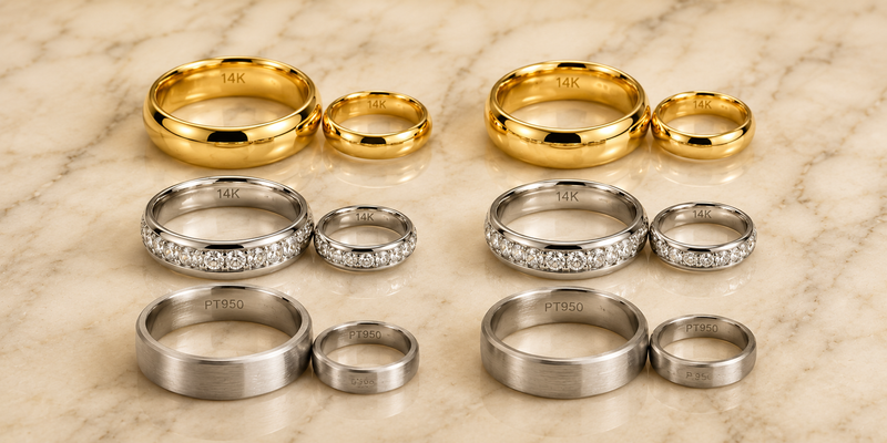 His and Hers Wedding Ring Sets: 18 Matching Couples Sets for 2026