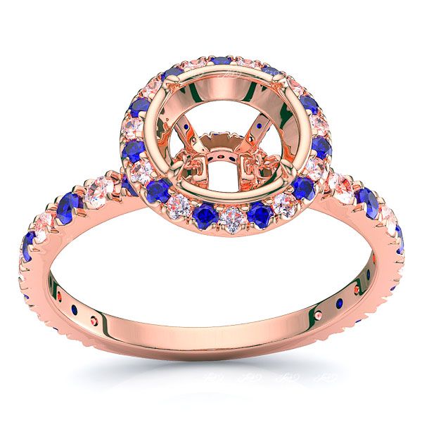 Rose Diamond and Blue Sapphire