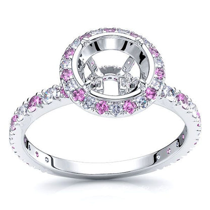 White Diamond and Pink Sapphire