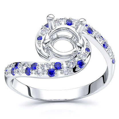 White Diamond and Blue Sapphire
