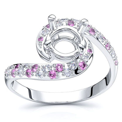 White Diamond and Pink Sapphire