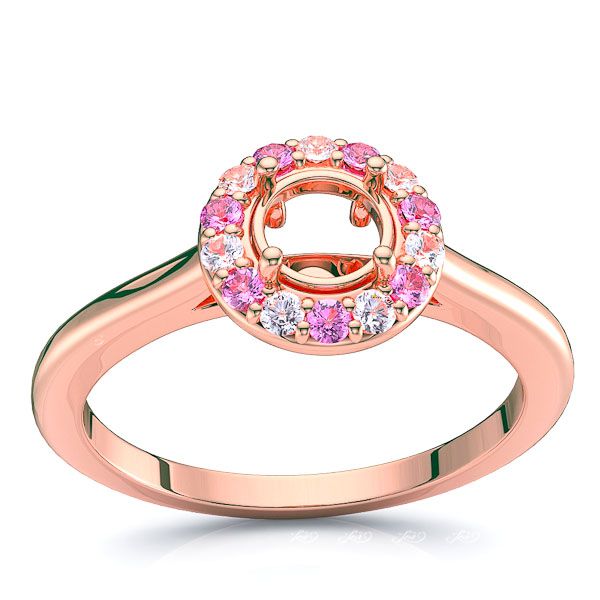 Rose Diamond and Pink Sapphire