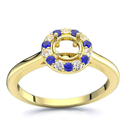 Yellow Diamond and Blue Sapphire