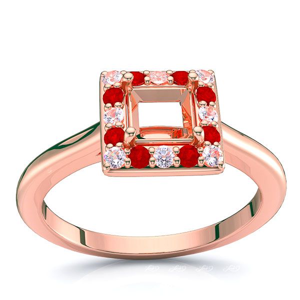 Rose Diamond and Ruby