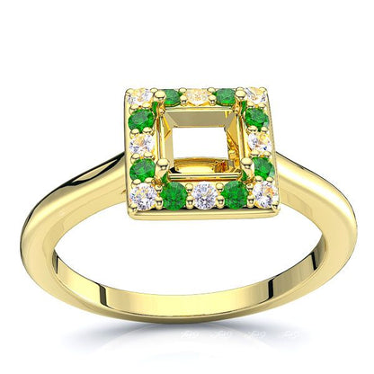 Yellow Diamond and Emerald